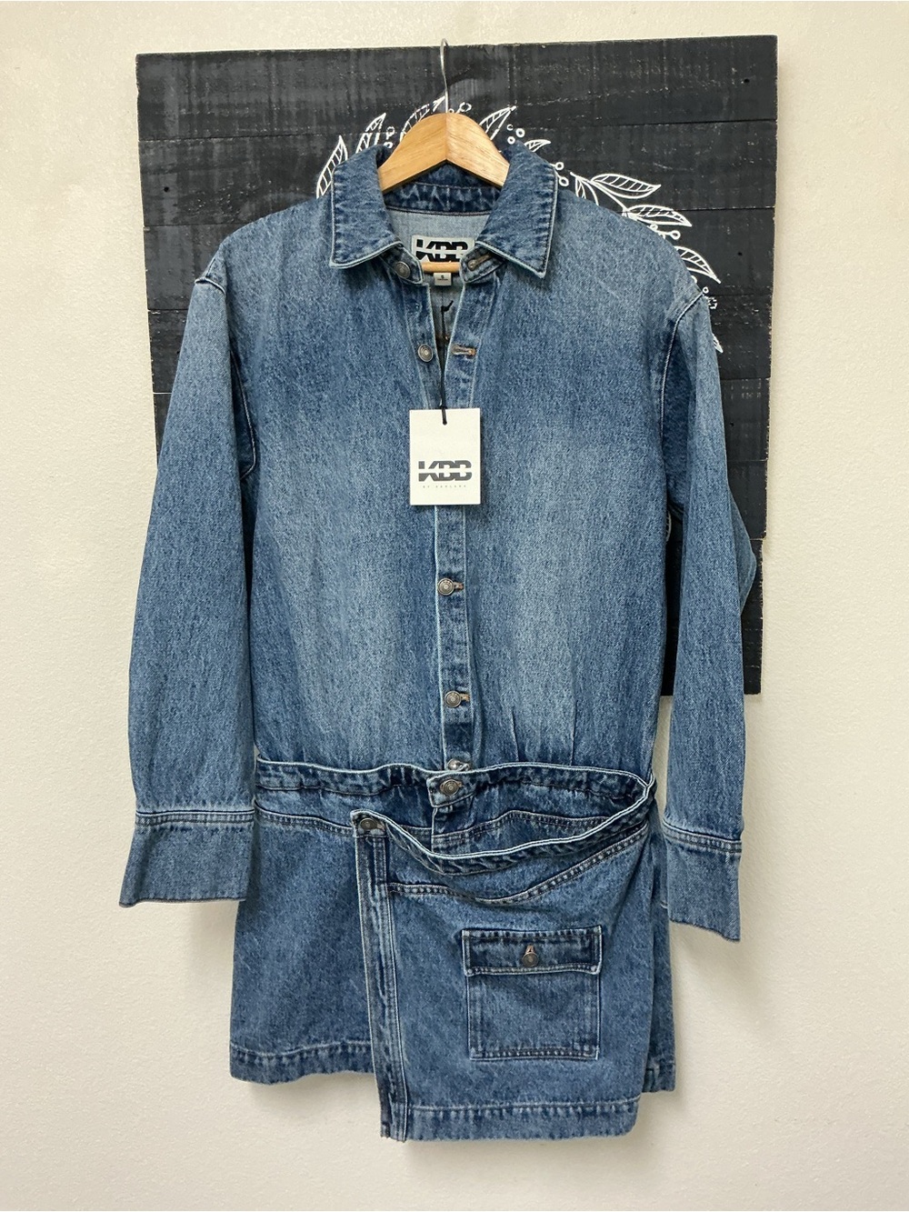 KBB BY Kahlana Medium wash denim dress - Size Small